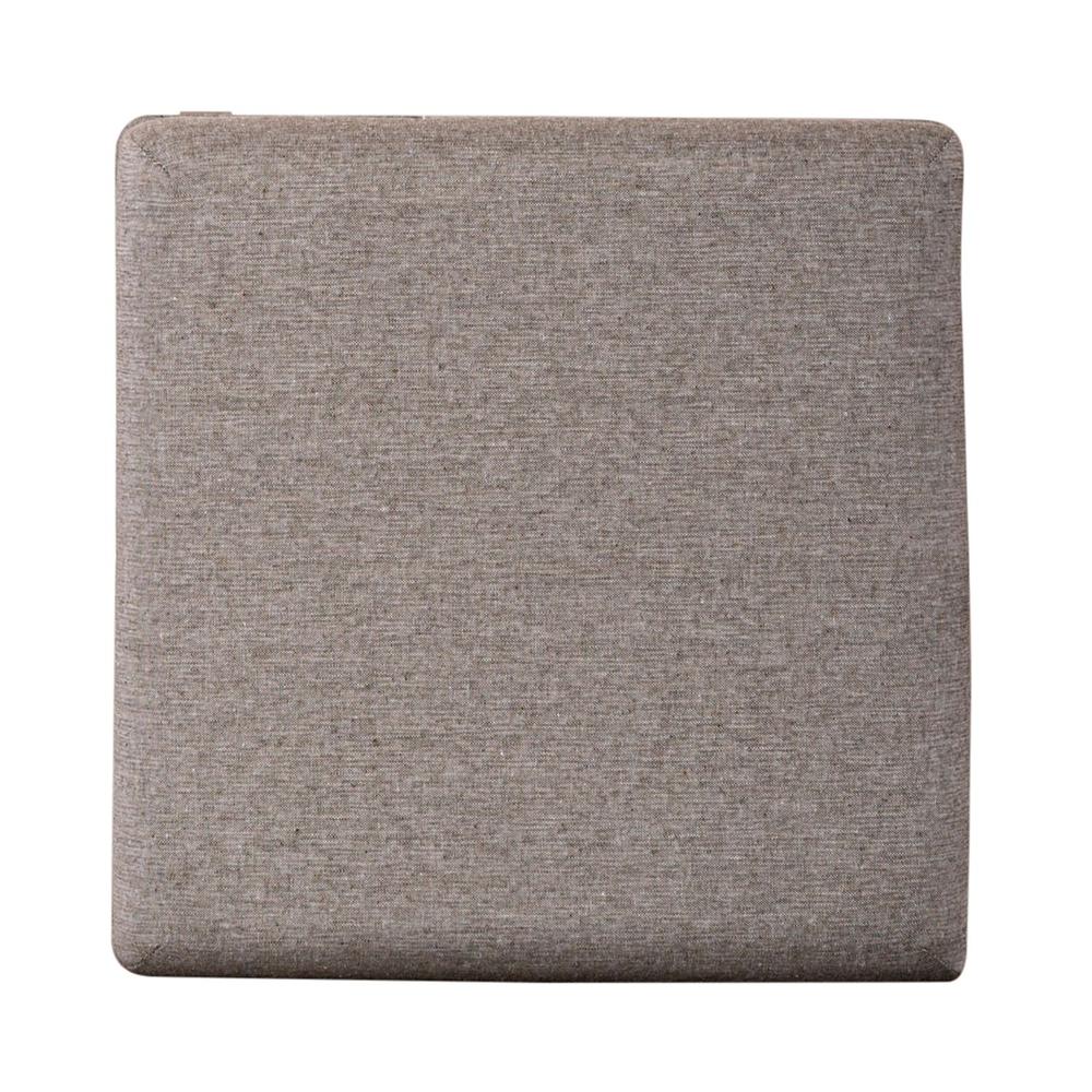 Arrowcreek Upholstered Console Stool in Weathered Stone