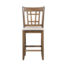 Santa Rosa 24 Inch Lattice Back Counter Chair-Set of 2 in Antique Honey
