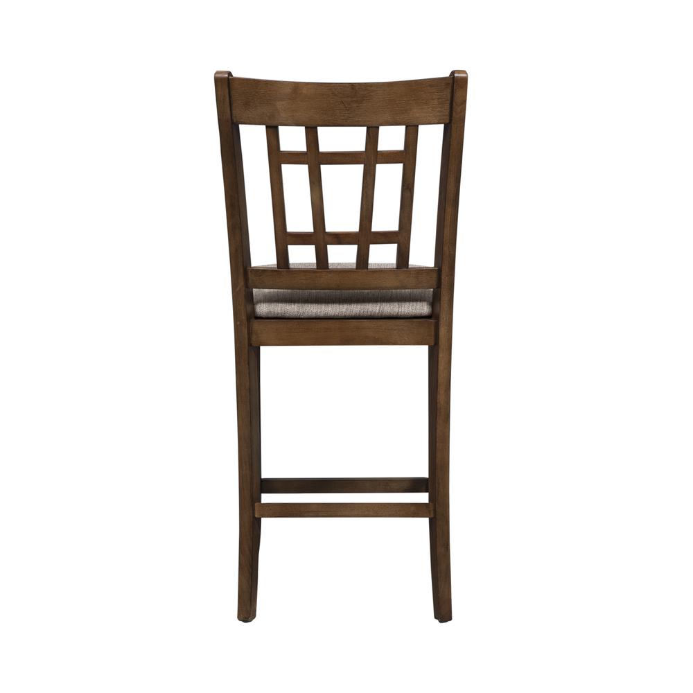 Santa Rosa 24 Inch Lattice Back Counter Chair-Set of 2 in Antique Honey