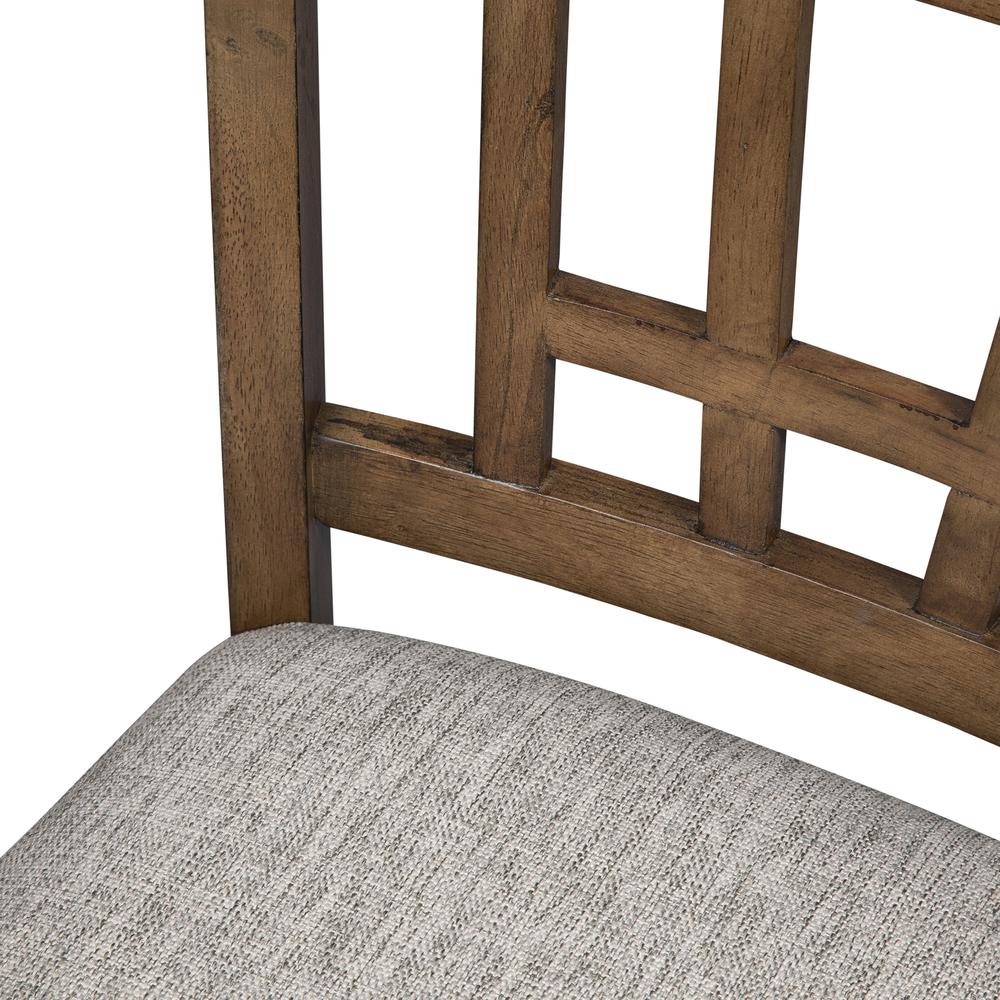 Santa Rosa 24 Inch Lattice Back Counter Chair-Set of 2 in Antique Honey