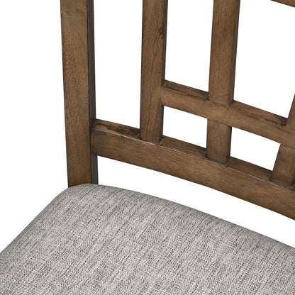 Santa Rosa 24 Inch Lattice Back Counter Chair-Set of 2 in Antique Honey