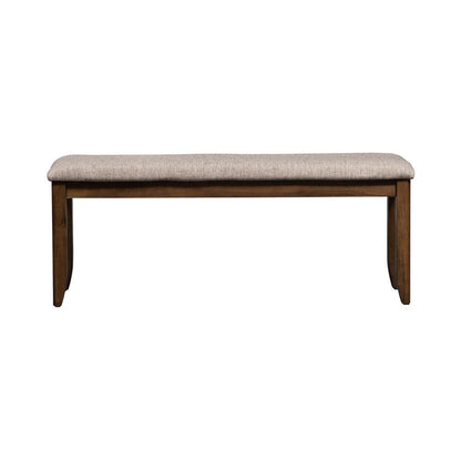 Santa Rosa Upholstered Dining Bench in Antique Honey