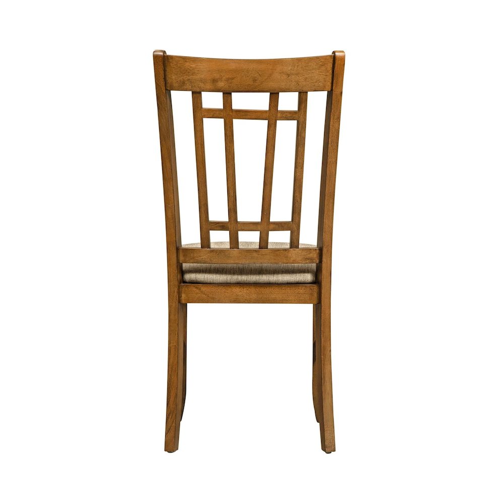 Santa Rosa Lattice Back Side Chair-Set of 2 in Antique Honey