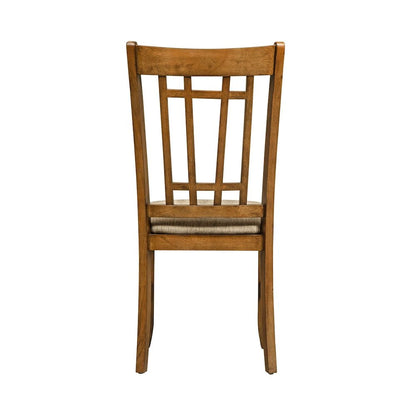 Santa Rosa Lattice Back Side Chair-Set of 2 in Antique Honey