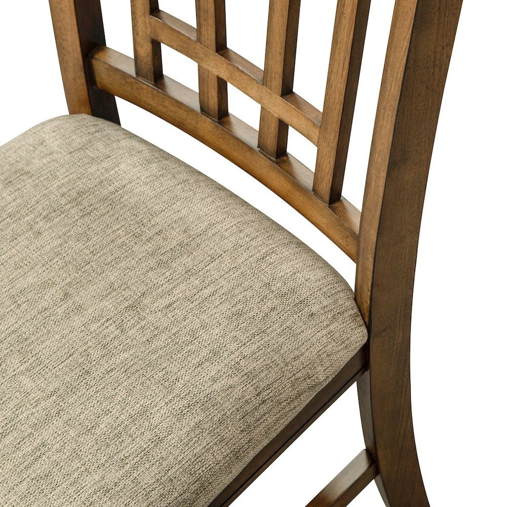 Santa Rosa Lattice Back Side Chair-Set of 2 in Antique Honey