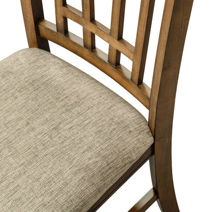Santa Rosa Lattice Back Side Chair-Set of 2 in Antique Honey