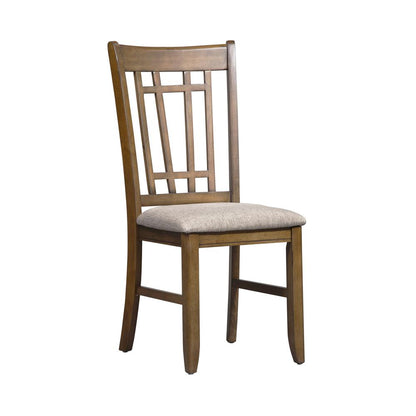 Santa Rosa Lattice Back Side Chair-Set of 2 in Antique Honey