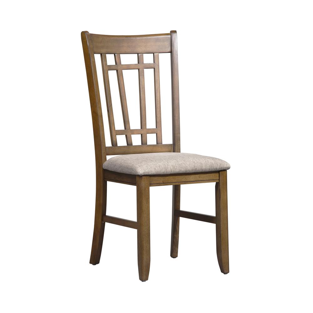 Santa Rosa Lattice Back Side Chair-Set of 2 in Antique Honey