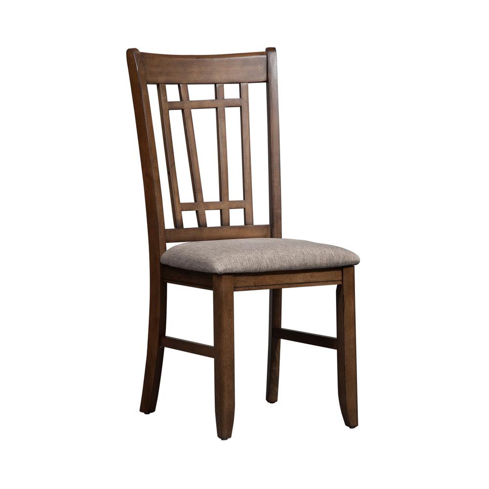 Santa Rosa Lattice Back Side Chair in Antique Honey