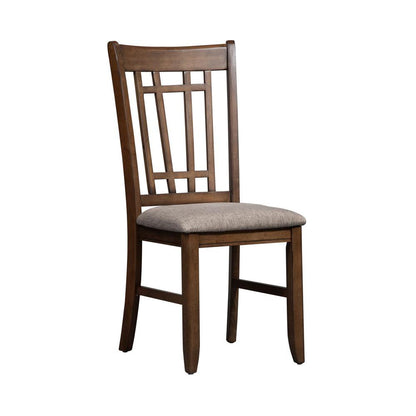 Santa Rosa Lattice Back Side Chair in Antique Honey