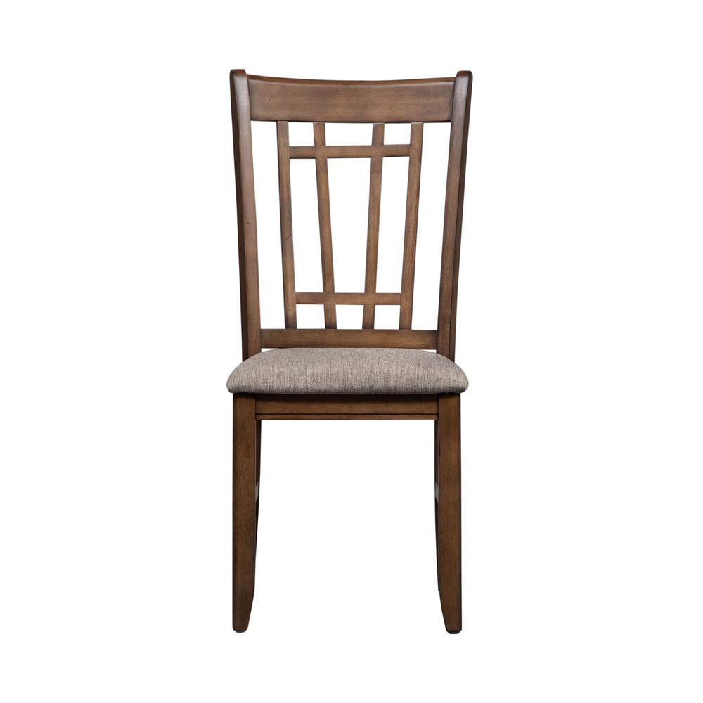 Santa Rosa Lattice Back Side Chair in Antique Honey