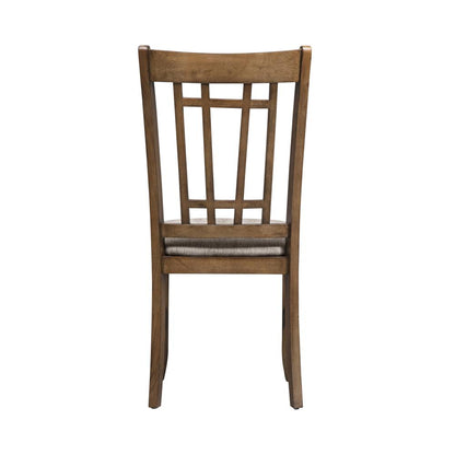 Santa Rosa Lattice Back Side Chair-Set of 2 in Antique Honey