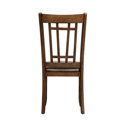Santa Rosa Lattice Back Side Chair in Antique Honey