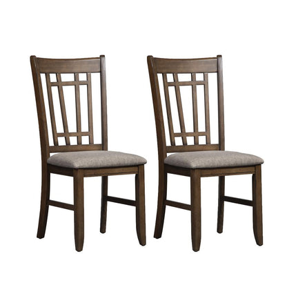Santa Rosa Lattice Back Side Chair-Set of 2 in Antique Honey