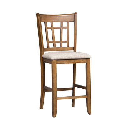 Santa Rosa 5 Piece Pub Table Set Counter Height 36" - 4 Lattice Back Counter