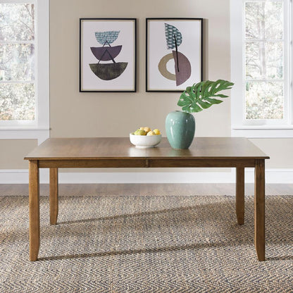 Santa Rosa Rectangular Leg Table in Antique Honey