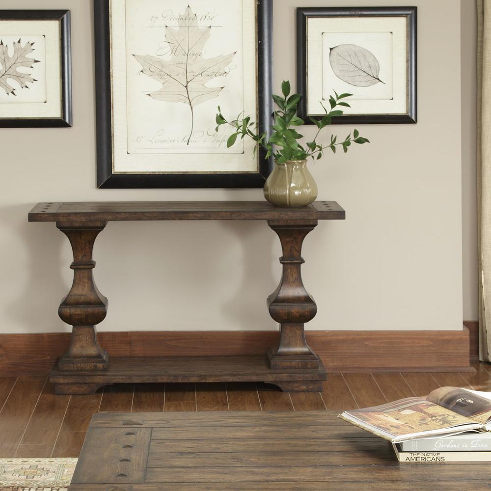 Sedona Sofa Table in Kona Brown