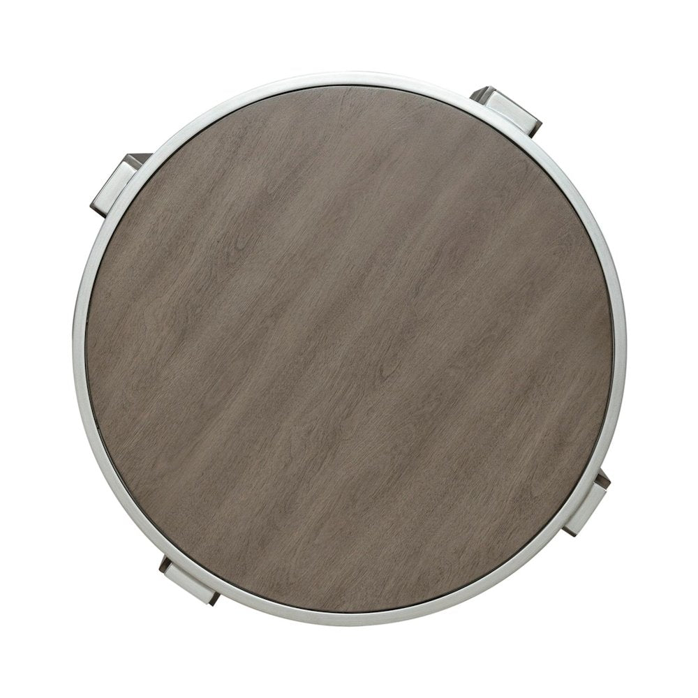 Sutton End Table for Living Room - Bleached Sand