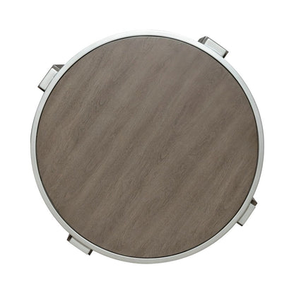 Sutton End Table for Living Room - Bleached Sand