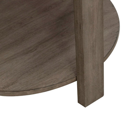 Sutton End Table for Living Room - Bleached Sand
