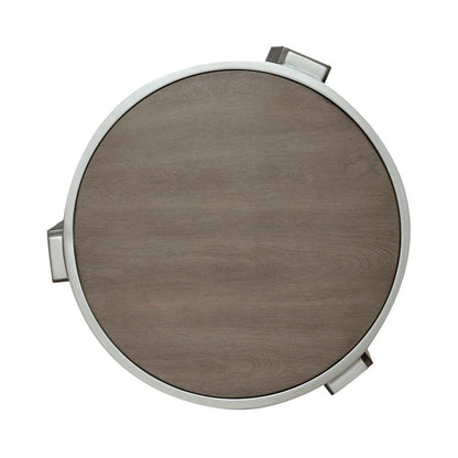 Sutton Chairside Table for Living Room - Bleached Sand