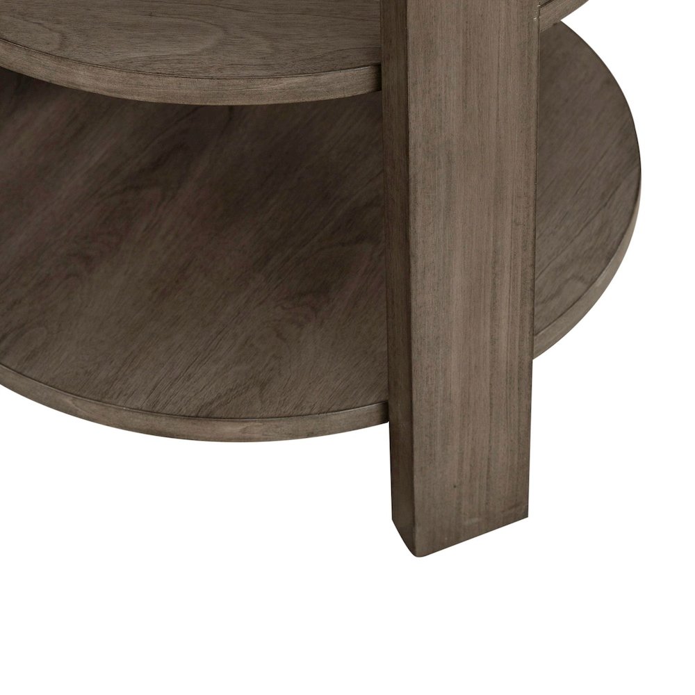 Sutton Chairside Table for Living Room - Bleached Sand