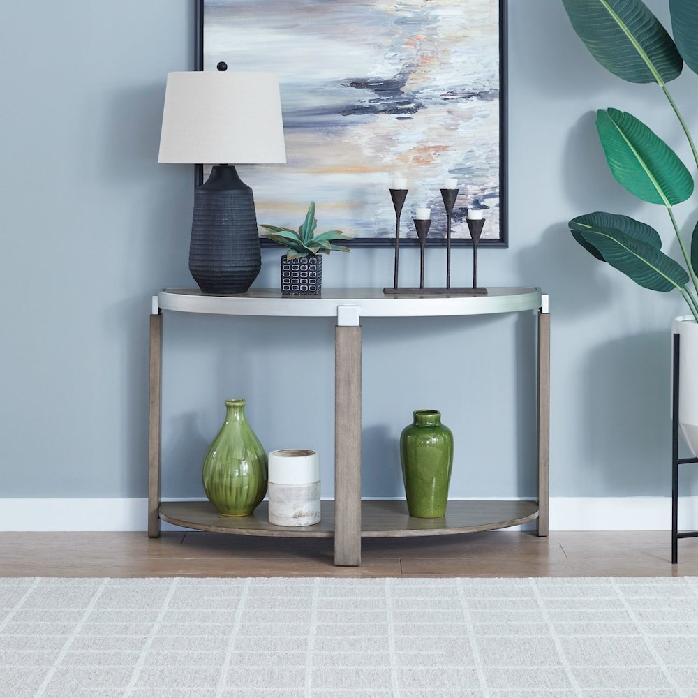 Sutton Sofa Table for Living Room - Bleached Sand