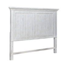 King Mansion Headboard for Bed Frame Cottage - Riverstone White & Tobacco
