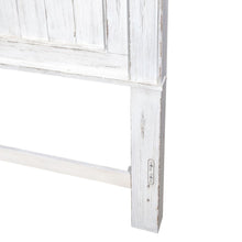 King Mansion Headboard for Bed Frame Cottage - Riverstone White & Tobacco