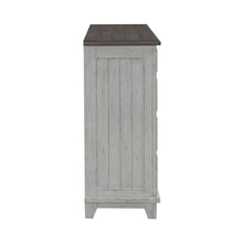 River Place 2 Door 9 Drawer Bedroom Dresser Cottage - Riverstone White & Tobacco