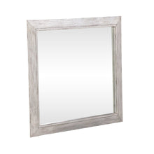 River Place Mirror Cottage Wood Framed 42" x 40" - Riverstone White & Tobacco