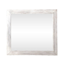 River Place Mirror Cottage Wood Framed 42" x 40" - Riverstone White & Tobacco