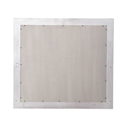 River Place Mirror Cottage Wood Framed 42" x 40" - Riverstone White & Tobacco