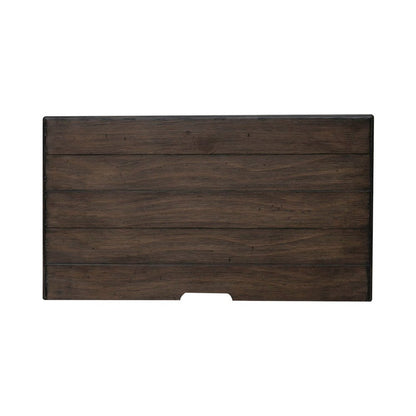 3 Drawer  Nightstand with AC USB Charging Station Cottage , White & Tobacco Wood