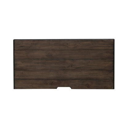 Bedside Chest with AC USB Charging Station Cottage - White & Tobacco Wood