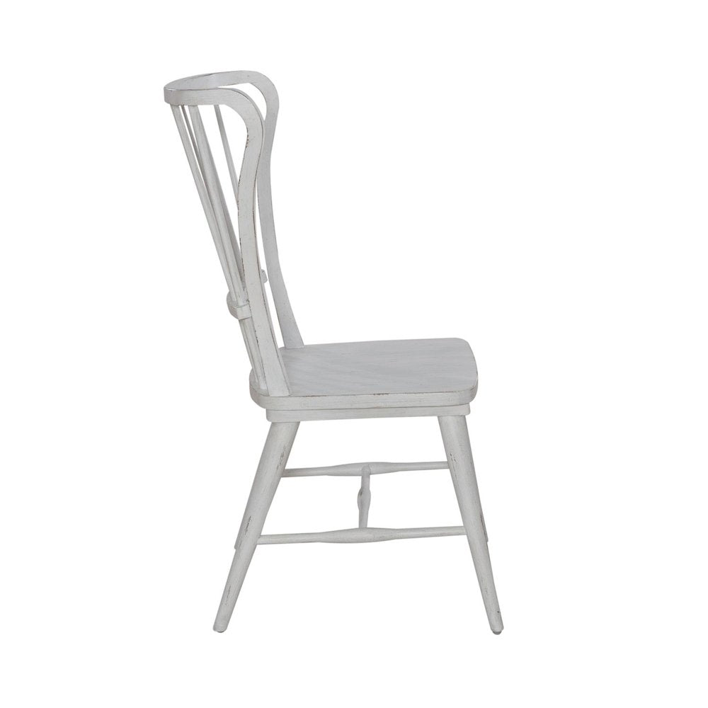 River Place Windsor Back Side Chair (RTA) - Set of 2 in Pine Solids & Veneers