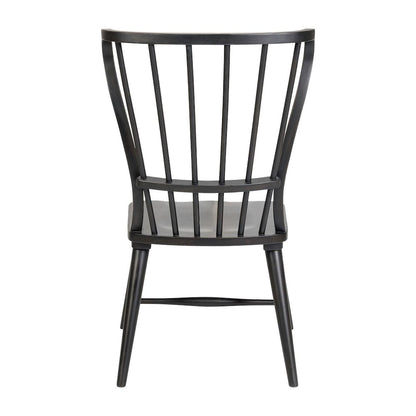 River Place Windsor Back Side Chair - Black (RTA) - Riverstone White & Tobacco