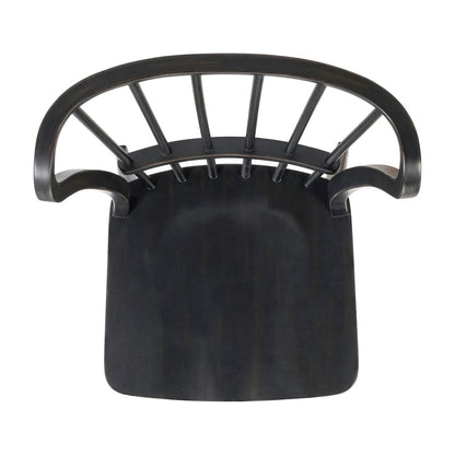 River Place Windsor Back Side Chair - Black (RTA) - Riverstone White & Tobacco