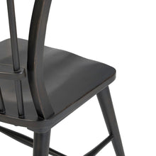 River Place Windsor Back Side Chair - Black (RTA) - Riverstone White & Tobacco