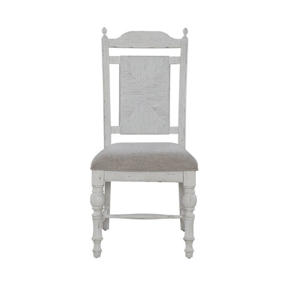 River Place Panel Back Side Chair (RTA) - Set of 2 in Pine Solids & Veneers
