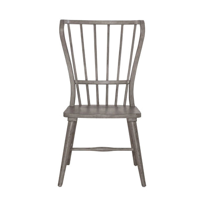 River Place Windsor Back Side Chair (RTA) - Set of 2 - Riverstone Gray &