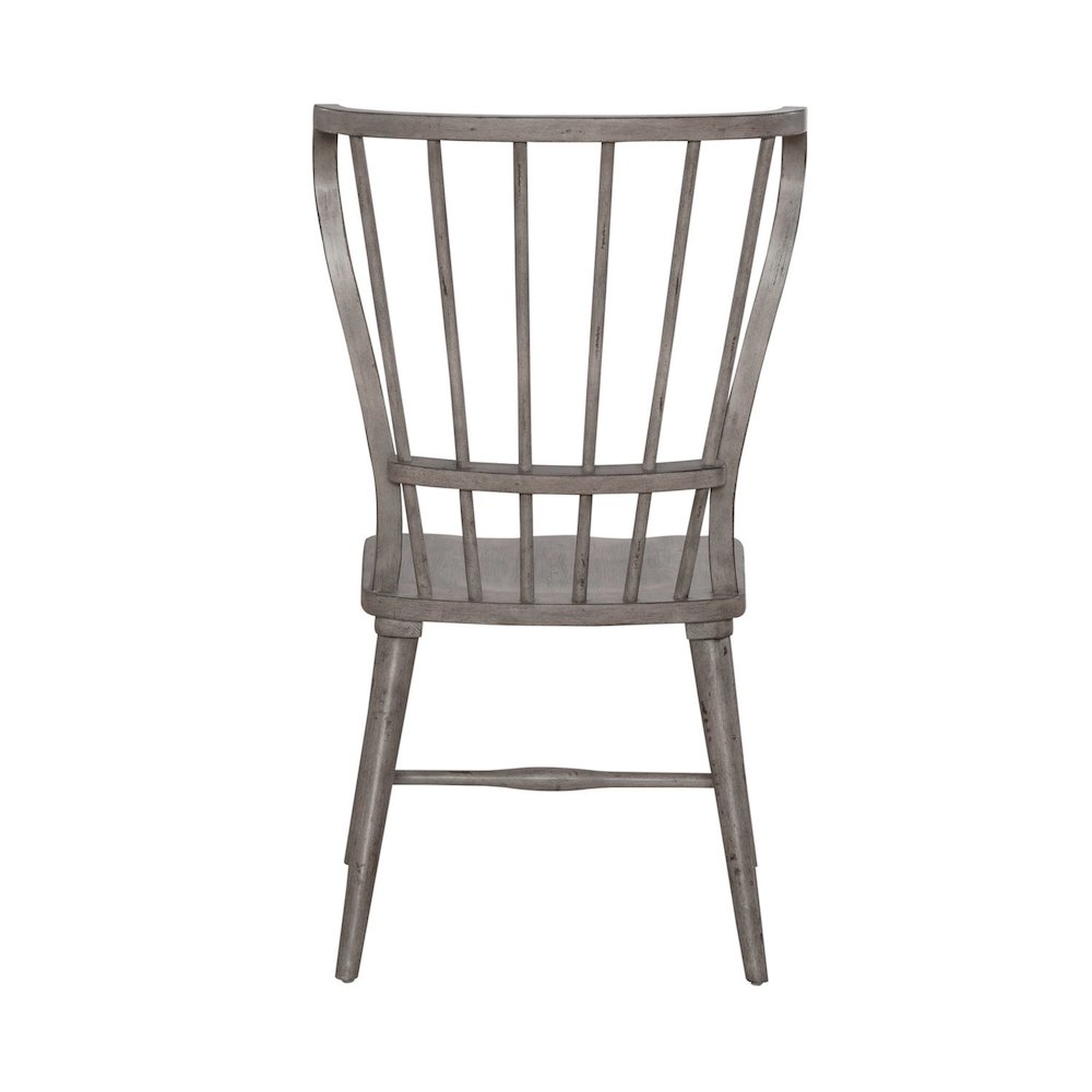 River Place Windsor Back Side Chair (RTA) - Set of 2 - Riverstone Gray &