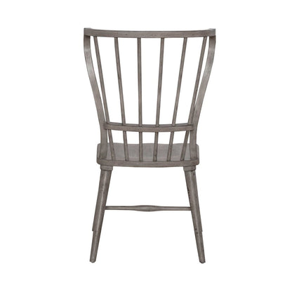 River Place Windsor Back Side Chair (RTA) - Set of 2 - Riverstone Gray &