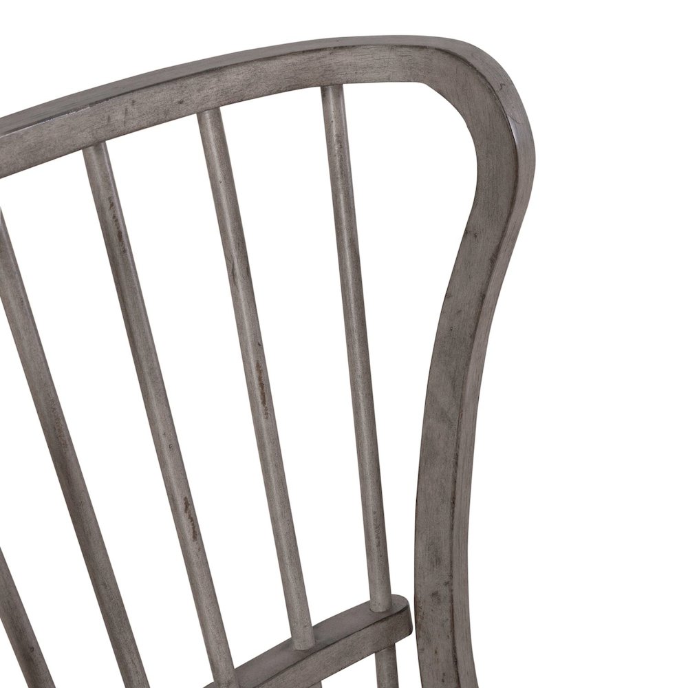 River Place Windsor Back Side Chair (RTA) - Set of 2 - Riverstone Gray &