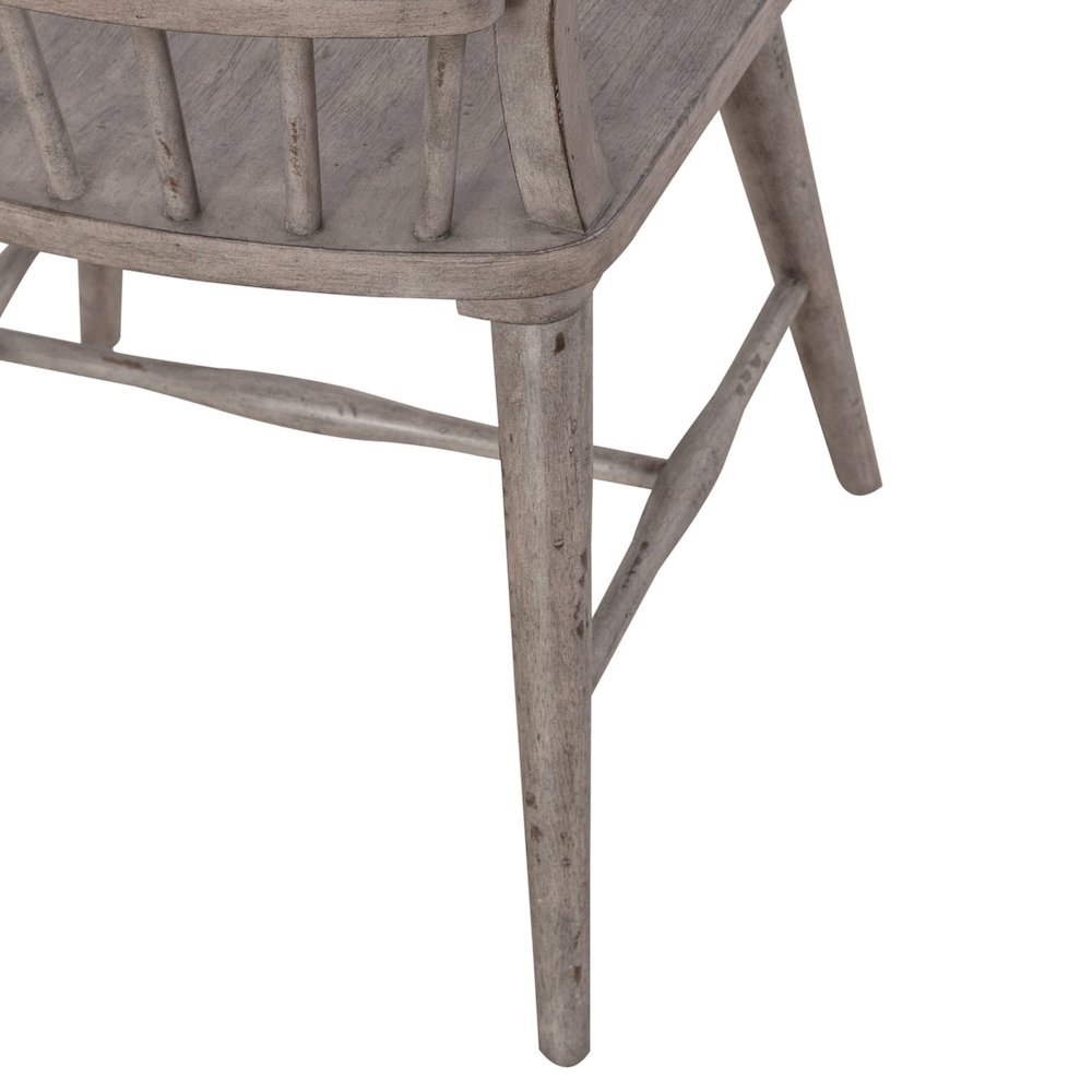 River Place Windsor Back Side Chair (RTA) - Set of 2 - Riverstone Gray &
