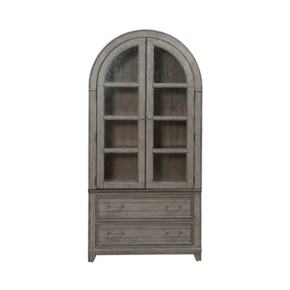 River Place Bunching Curio Set - Riverstone Gray & Tobacco Wood