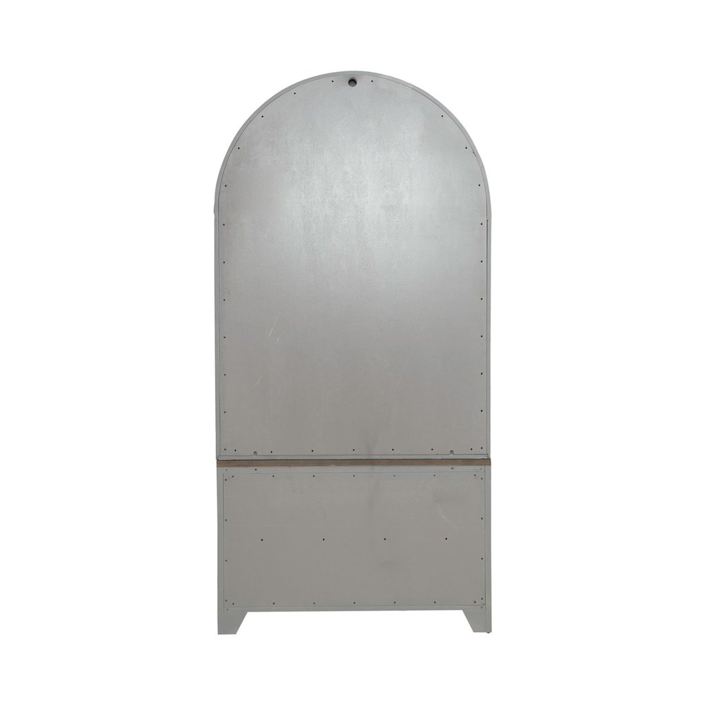 River Place River Place Curio Cabinet - Riverstone Gray & Tobacco