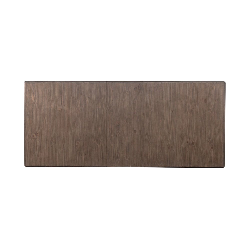 River Place Trestle Table Self Storing 18" Leaf - Riverstone Gray & Tobacco