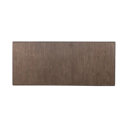 River Place Trestle Table Self Storing 18" Leaf - Riverstone Gray & Tobacco