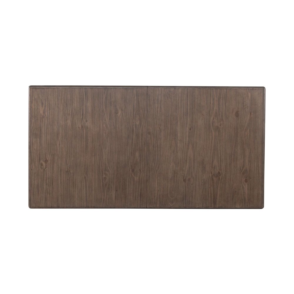 River Place Trestle Table Self Storing 18" Leaf - Riverstone Gray & Tobacco